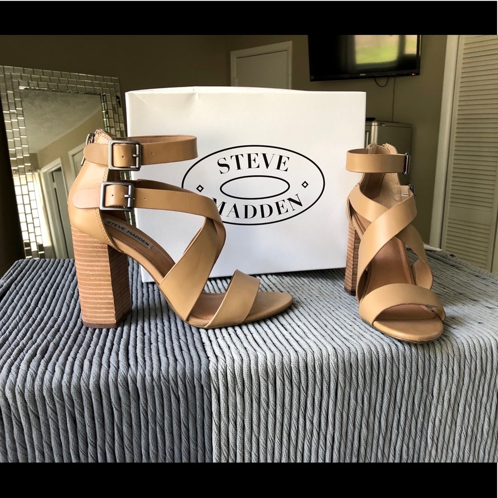 Steve Madden Sundance stacked chunky heels shoes